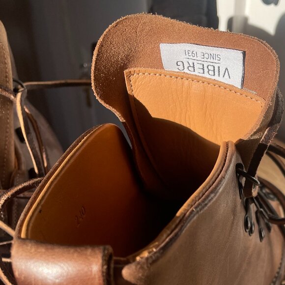 Viberg hiking boots Natural Size 8 240 NWOT - Picture 9 of 9